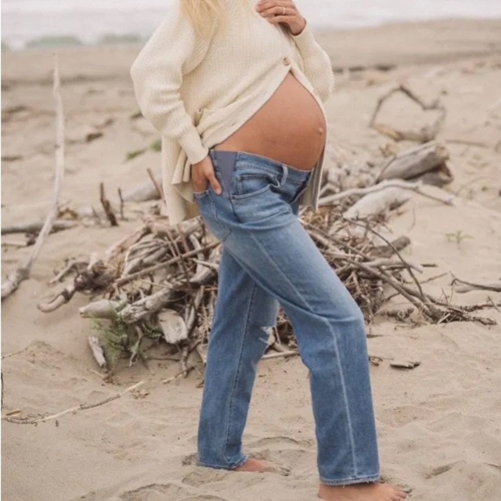 Hatch Under The Bump Boyfriend Maternity Jean - Like New!